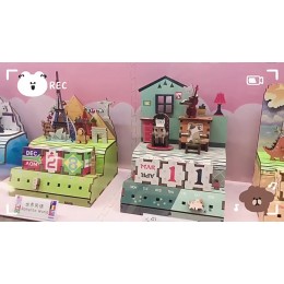 萬年歷國粹印象桌面擺件日歷DIY創意拼裝模型裝飾品女生生日禮物