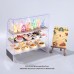 迷你食玩蛋糕柜甜品柜子模型微縮廚房迷你仿真玩具擺件