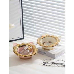 進門入戶玄關放鑰匙收納盒擺件客廳桌面電視柜創意可愛家居裝飾品