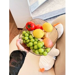 高顏值水果盤客廳家用茶幾干果盤新款零食收納糖果盆擺放盤北歐風