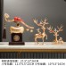 招財納福柿柿如意擺件新中式客廳辦公室酒柜輕奢喬遷搬家新居禮品