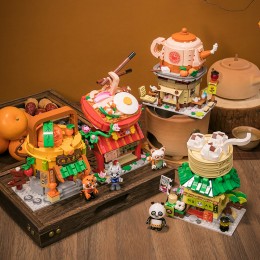 拼奇功夫熊貓4聯名正版特色街景拼搭益智積木玩具-1 拼奇功夫熊貓4聯名正版特色街景拼搭益智積木玩具-1